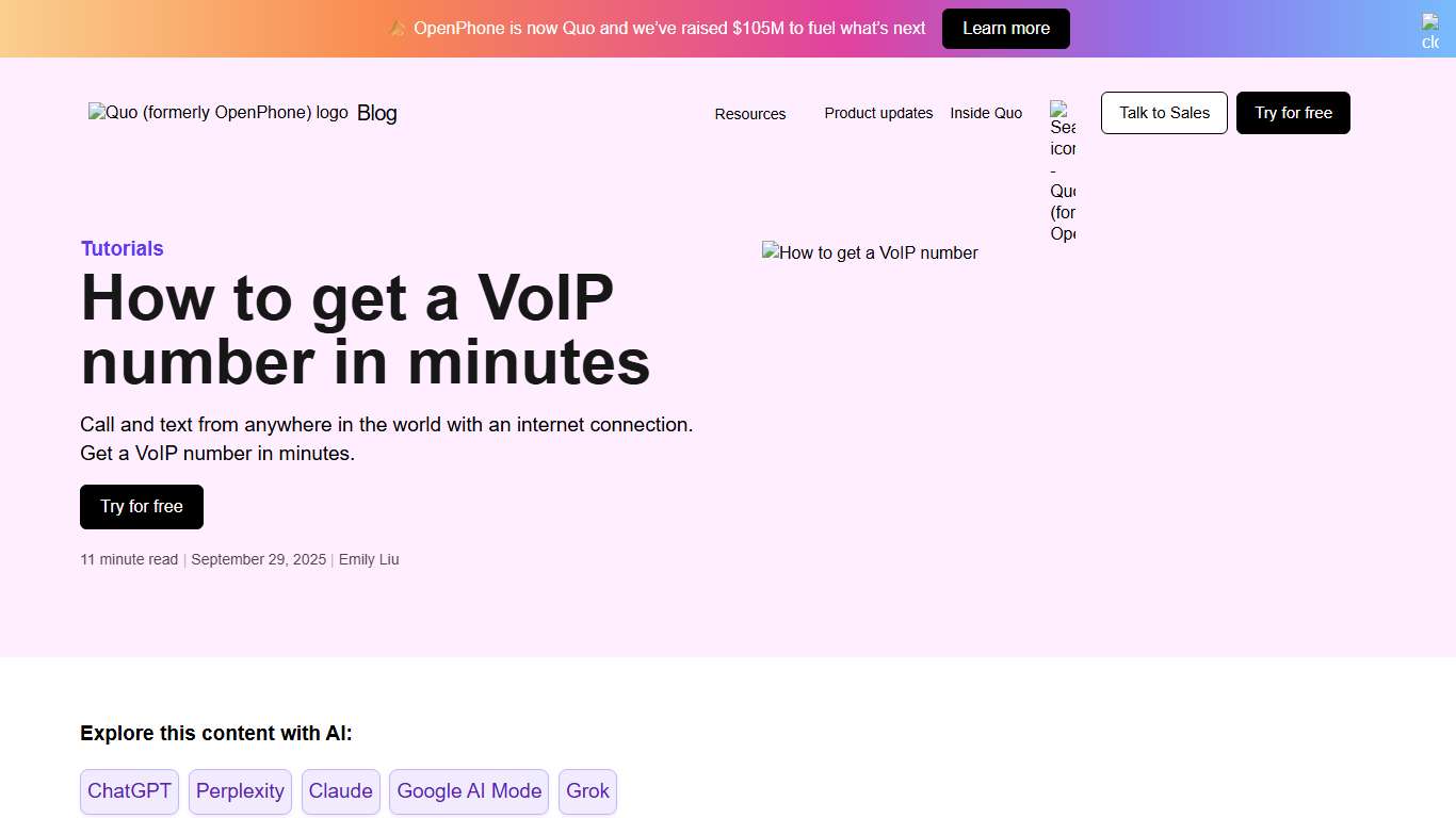How to Get a VoIP Number in Minutes - Try for Free - Quo (formerly OpenPhone)